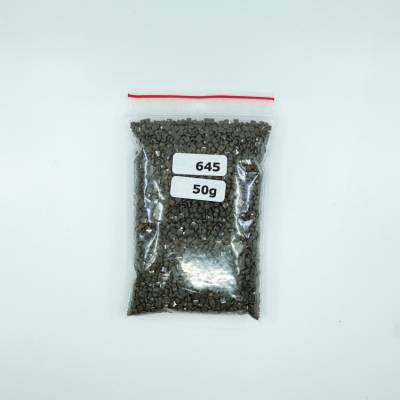 Steinchen, eckig (square), Farbe 645, Beaver Gray Very Dark, Tüte mit 50 Gramm
