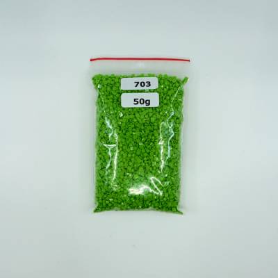 Steinchen, eckig (square), Farbe 703, Chartreuse, Tüte mit 50 Gramm