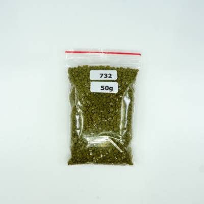 Steinchen, eckig (square), Farbe 732, Olive Green, Tüte mit 50 Gramm