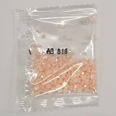 AB Steine, eckig, (Irisierend), 818, Baby Pink, 200 Stück