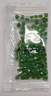 AB Steine, eckig, (Irisierend), 906, Parrot Green Medium, 200 Stück