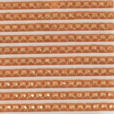 Feensteine, eckig, (glitzernd), 3826, Golden Brown, 500 Stück