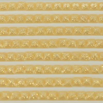 Feensteine, eckig, (glitzernd), 3827, Golden Brown Pale, 500 Stück