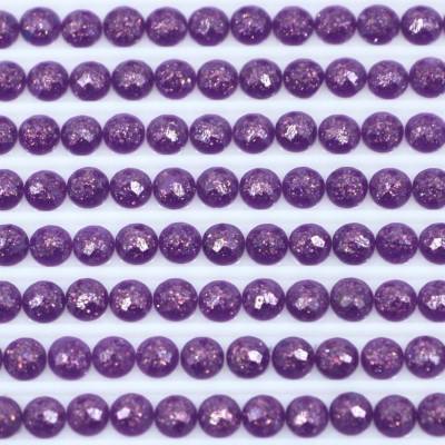 Fairy stones, round, (sparkling), 3837, Lavender Ultra Dark, 500 pieces