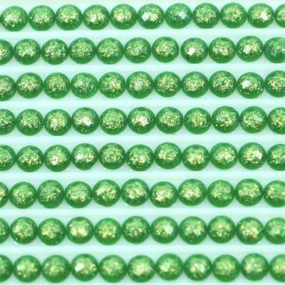 Fairy stones, round, (sparkling), 701, Green Light, 500 pieces