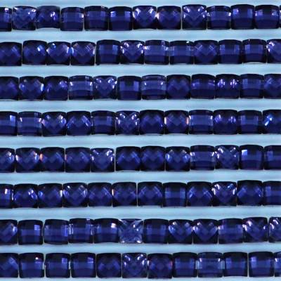 Strass-Stein eckig, (rhinestone), 823, Navy Blue Dark, 500 Stück