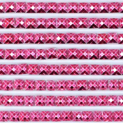 Metallic - Stone square, 602, Cranberry Medium, 500 pieces