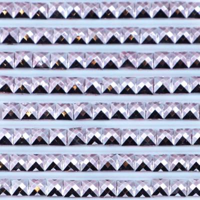 Metallic - Stein eckig, 605, Cranberry Very Light, 500 Stück