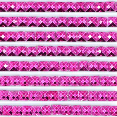 Metallic - Stone square, 718, Plum, 500 pieces