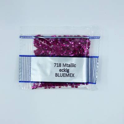 Metallic - Stone square, 718, Plum, 500 pieces