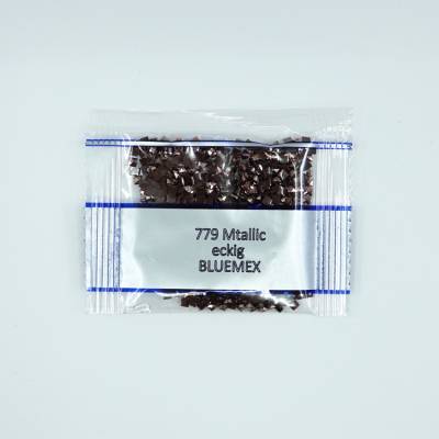 Metallic - Stone square, 779, Brown, 500 pieces