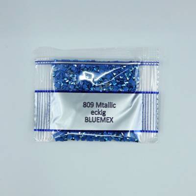 Metallic - Stone square, 809, Delft Blue, 500 pieces