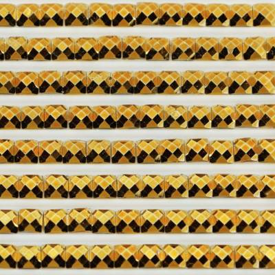 Metallic - Stein eckig, 972, Canary Deep, 500 Stück