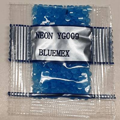 Neon-Stein rund, hellblau, Tüte mit ca 500 Stück