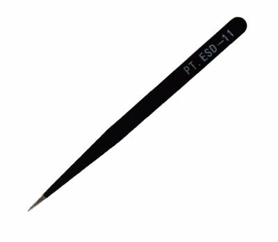 Tweezers for Diamond Painting, sturdy, black, pointed