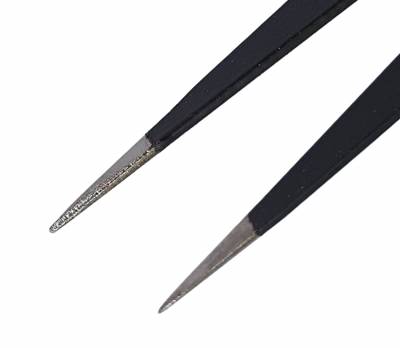 Pinzette für Diamond Painting, stabil, schwarz, spitz