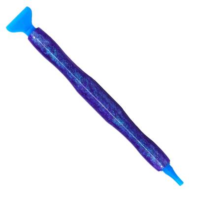 Stift für Diamond Painting, Lila, ergonomisch, mit Gewinde und Aufsätze