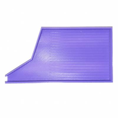 B-Ware Schiffchen für eckige Steine, mit seitlicher Schüttöffnung, lila