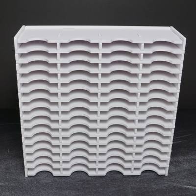 Schiffchen-Regal weiß, für große Trabricks, ca. 32,6x32x11cm, 60 Fächer ca. 7,3x10x1,5cm, Aufbewahrungsbox