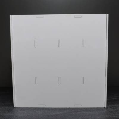 Schiffchen-Regal weiß, für große Trabricks, ca. 32,6x32x11cm, 60 Fächer ca. 7,3x10x1,5cm, Aufbewahrungsbox