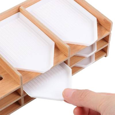 Shuttle shelf, wood, small, 20x10x6cm, 9 compartments