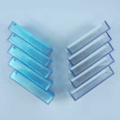 Trabricks, 10x7cm, set of 10 - Blue combination of boat and storage box, hinged lid, can be closed tightly
