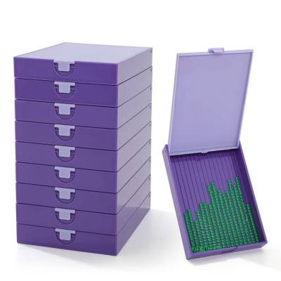 Trabricks, 10x7cm - Lila combination of boat and storage box, hinged lid, can be closed tightly
