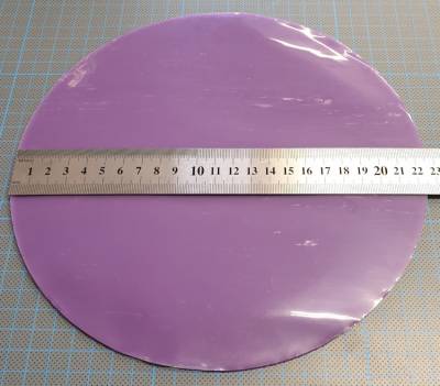 1 Stück Wachs Plättchen für Aufnahmestifte, rot, groß, rund, ca. 23cm im Durchmesser