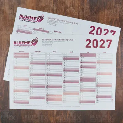 Gratis 2027 A4 Kalender