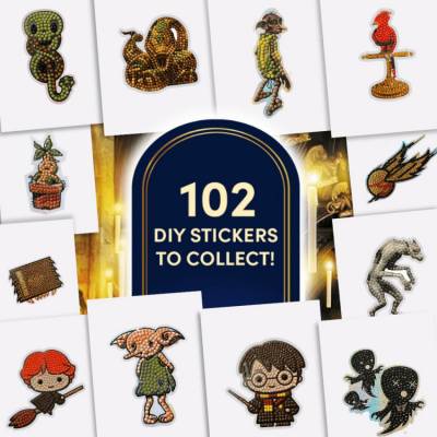 Preview: Diamond Painting "Harry Potter" Sticker Pack