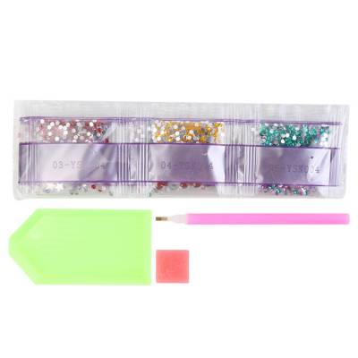 Notizbuch zum Painten, Eule, bunt, Strass, ca. 14x20cm, blanko