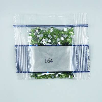 Strass-Stein eckig, (rhinestone), 164, Green Light, 500 Stück