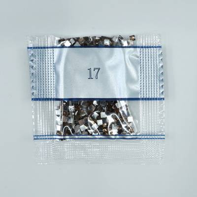 Strass-Stein eckig, (rhinestone), 17, helles Kupfer, 500 Stück