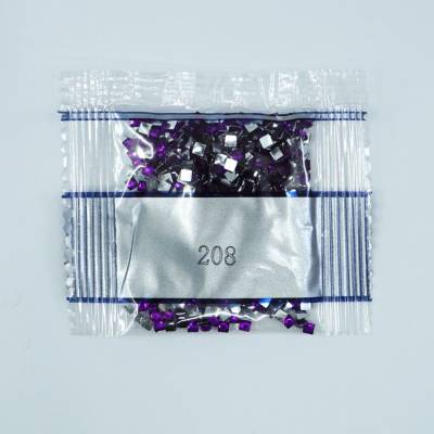 Strass-Stein eckig, (rhinestone), 208, Lavender Very Dark, 500 Stück