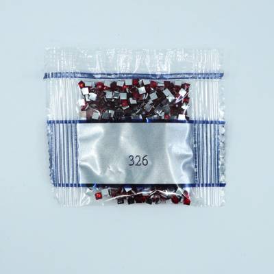 Strass-Stein eckig, (rhinestone), 326,  Rose very dark, 500 Stück