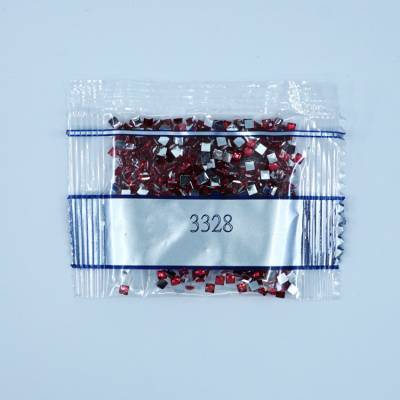 Strass-Stein eckig, (rhinestone), 3328, Salmon Dark, 500 Stück