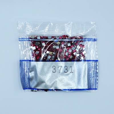 Strass-Stein eckig, (rhinestone), 3731, Dusty Rose Very Dark, 500 Stück