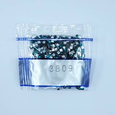 Strass-Stein eckig, (rhinestone), 3809, Turquoise Very Dark, 500 Stück