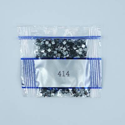 Strass-Stein eckig, (rhinestone), 414, Steel Gray Dark, 500 Stück