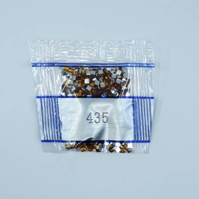 Strass-Stein eckig, (rhinestone), 435, Brown Very Light, 500 Stück