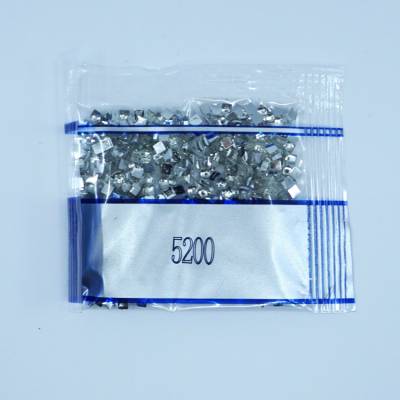 Strass-Stein eckig, (rhinestone), 5200, Snow White, 500 Stück