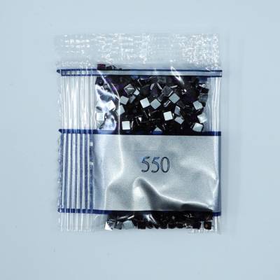 Strass-Stein eckig, (rhinestone), 550, Violet Very Dark, 500 Stück