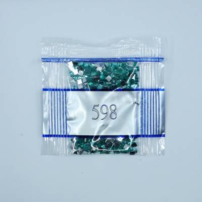 Strass-Stein eckig, (rhinestone), 598, Turquoise Light, 500 Stück