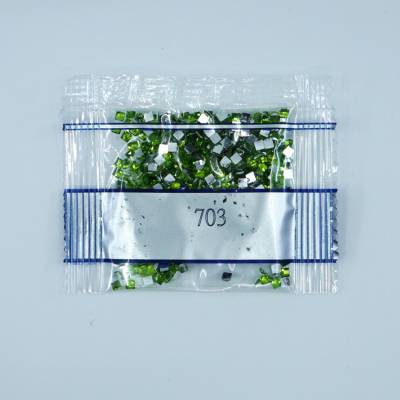 Strass-Stein eckig, (rhinestone), 703, Chartreuse, 500 Stück