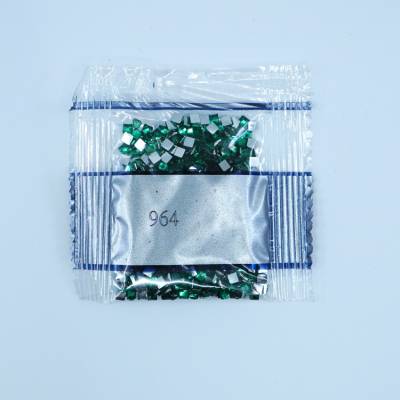 Strass-Stein eckig, (rhinestone), 964, Seagreen Light, 500 Stück