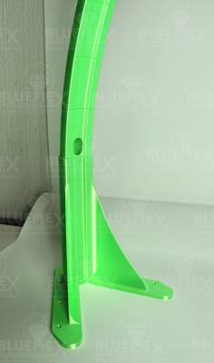 Preview: Bogenleuchte / Bogenlampe, Halbmond (ohne LED), 94 x 57,8 cm, grün