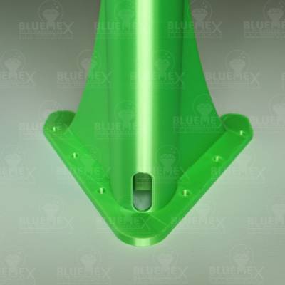 Preview: Bogenleuchte / Bogenlampe, Halbmond (ohne LED), 94 x 57,8 cm, grün