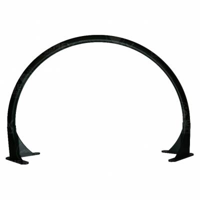 Bogenleuchte / Bogenlampe, Halbmond (ohne LED), 94 x 57,8 cm, schwarz