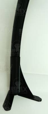 Preview: Bogenleuchte / Bogenlampe, Halbmond (ohne LED), 94 x 57,8 cm, schwarz