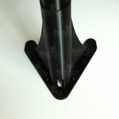 Preview: Bogenleuchte / Bogenlampe, Halbmond (ohne LED), 94 x 57,8 cm, schwarz